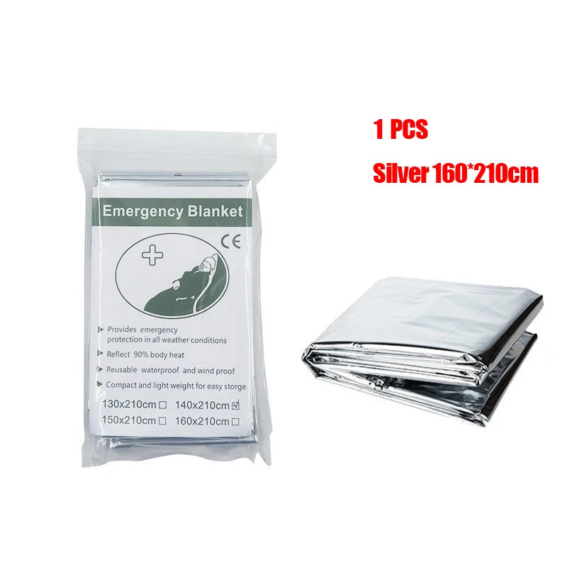 Couverture de survie thermique multifonction – poncho léger et imperméable