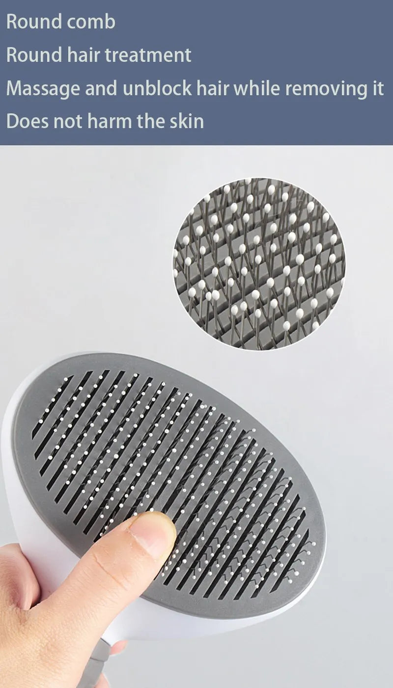 Brosse de toilettage anti-poils pour chiens et chats