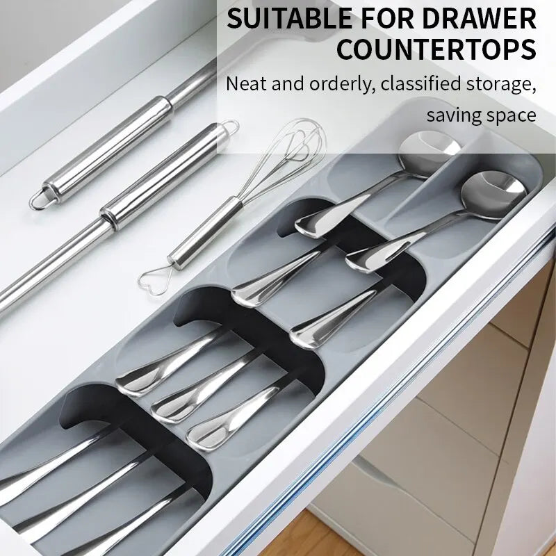 Organisateur multifonction pour tiroir – couverts et accessoires