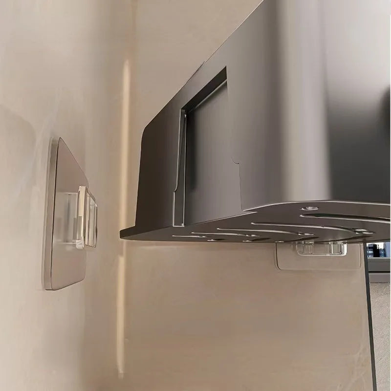 2-Tier Wall-Mounted Corner Shelf for Bathroom – No Drilling Required