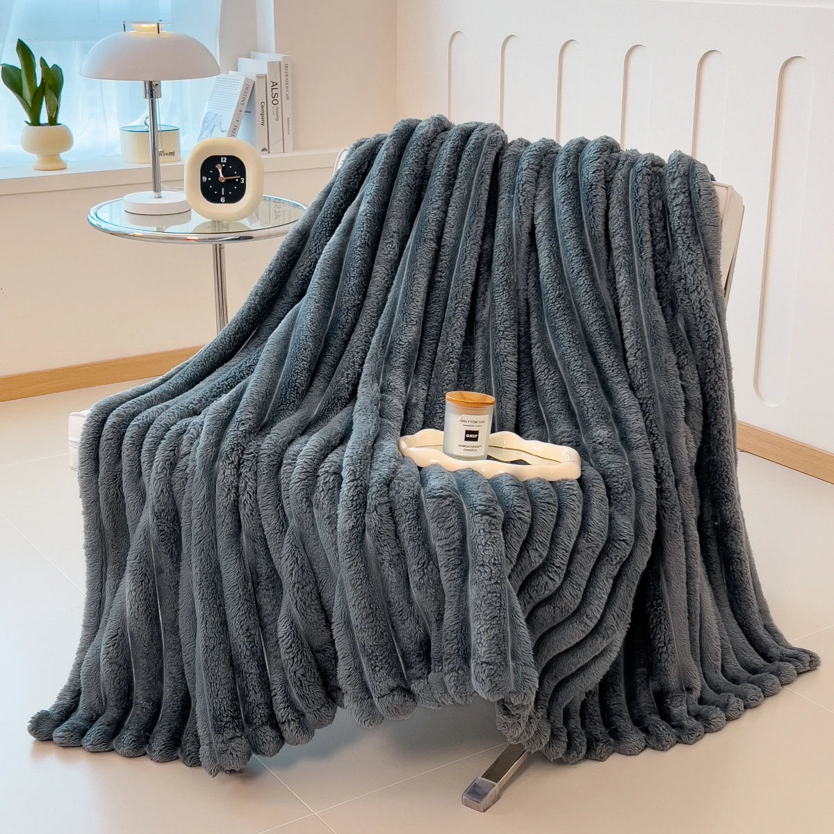 Plaid polaire épais et doux – couverture chaude pour l’hiver
