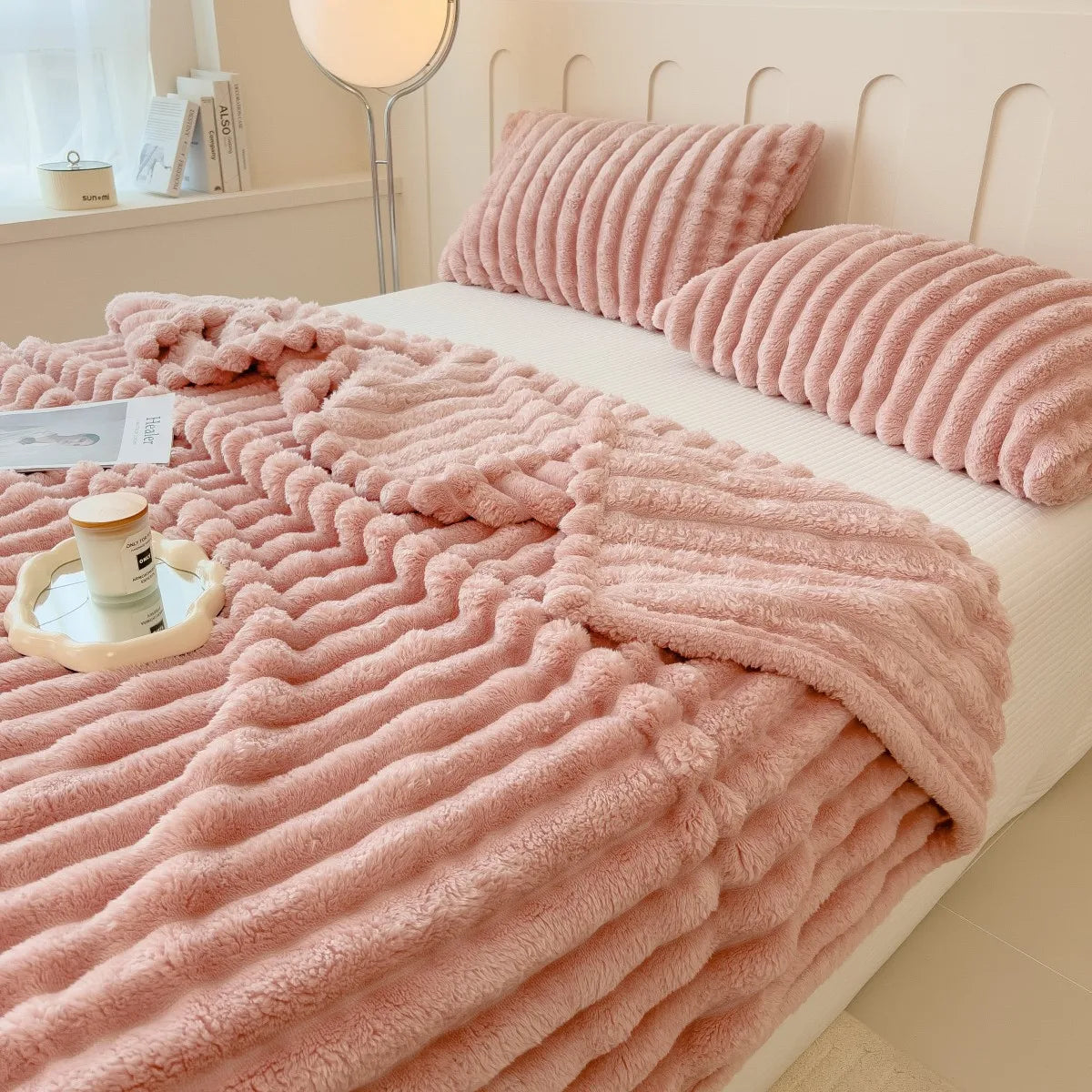 Plaid polaire épais et doux – couverture chaude pour l’hiver