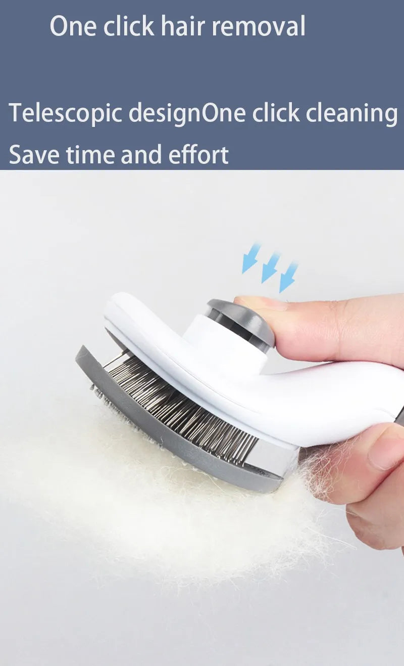 Brosse de toilettage anti-poils pour chiens et chats