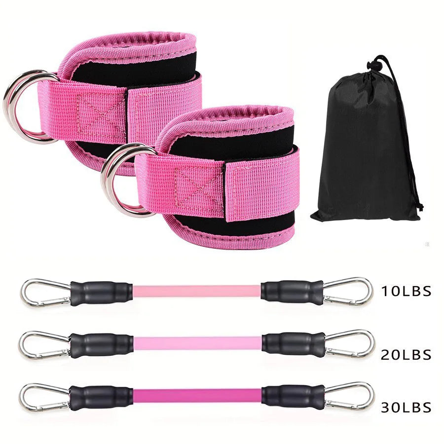 Kit de bandes de résistance avec sangles de cheville