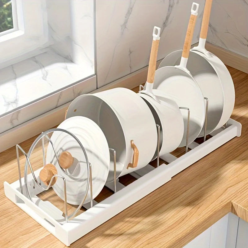 Organisateur extensible pour casseroles et couvercles